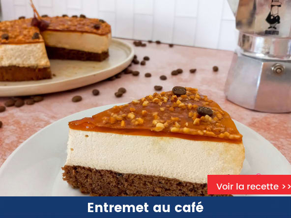 Entremet au café